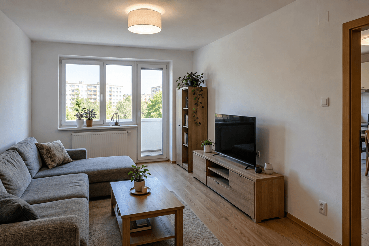 Instalație electrică finalizată într-un apartament
